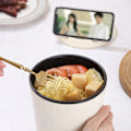 Miniatyrbilde 10 av 10: Elektrisk Nudelkokegryte Mini Elektrisk Hotpot HVIT-EU-STØP White-EU Plug