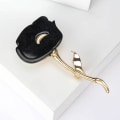 Miniatyrbilde 6 av 10: Brosje Pin Dame Brosje HVIT White