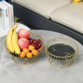 Miniatyrbillede 9 af 10: Frugtbakke Dim Sum Fad HVID&GULD M White&Gold M