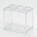 Miniatyrbillede 1 af 10: Betta Fish Tank Building Block Aquarium TRANSPARENT TRANSPARENT transparent