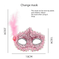 Pikkukuva 2 / 10: 1 kpl Princess Mask Masquerade Mask -naamio KELTAINEN KELTAINEN yellow