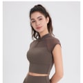 Miniatyrbillede 7 af 10: Kvinder Top Yoga Crop Top SORT L Black L