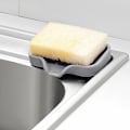 Miniatyrbilde 5 av 7: Svampholder avløpsoppbevaringsbrett GRÅ L GREY L