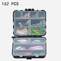 Pikkukuva 1 / 8: Kalastusuhesarja, pehmeä ja kova set 162 kpl 162 kpl 162PCS