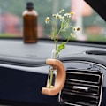 Miniatyrbillede 6 af 9: Reagensglas Vase i massivt træ Mini Bonsai Vase 2 2 2