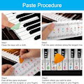 Miniatyrbild 9 av 9: Piano Keyboard Stickers Piano Spectrum Sticker Symbol B B B