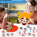 Miniatyrbild 10 av 10: Montessori Ansiktsuttryck Spel Emotional Change Toys 1 1 1