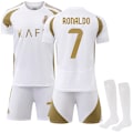 Miniatyrbillede 1 af 2: 2024-2025 Al-Nassr FC Bortefodbolddragter til børn Nr. 7 Ronaldo 18