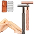 Miniatyrbilde 6 av 10: Double Edge Safety Razor Dame Barberbarberhøvel ROSE GULL SET2 SET2 rose gold set2-set2