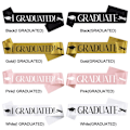 Pikkukuva 2 / 9: VALMISTUIN Sash Graduate Olkahihna MUSTA VALMISTUIN I black I GRADUATED-I GRADUATED