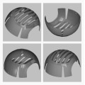 Miniatyrbild 9 av 10: Skyddshjälmsfoder Mandibular Band 6 6 6