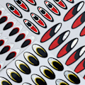 Pikkukuva 3 / 10: Fish Lure Eyes Lasemetalliset viehesilmät C C C