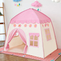 Miniatyrbillede 1 af 10: 1,3M børnetelt Plads Legehus PINK pink