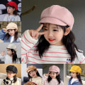 Pikkukuva 10 / 10: Baby Baret Hat Lasten Baretit KELTAINEN yellow