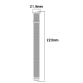 Miniatyrbillede 2 af 10: Metalrem Urrem SORT SORT Black