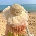 Miniatyrbild 1 av 10: Nya solhattar Lyxiga Spets Pearl Lady Cap 01 01 01