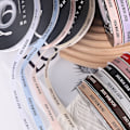 Miniatyrbild 8 av 10: 1Rullsilkesband Cake Band BREDD 1CM - KHAKI BREDD 1CM - width 1cm - khaki