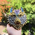 Miniatyrbillede 4 af 5: 3D Ulvehoved Dyr Silikone Resin Forme Store Dyr Resin