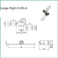 Miniatyrbilde 1 av 8: 360 graders dreiemomenthengsel Lite metalldempende hengsel 10 10 10