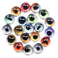 Miniatyrbillede 5 af 10: 20 stk/10 par Eyes Crafts Eyes Puppet Crystal Eyes 16MMCOLOR 16mmcolor random