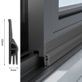 Miniatyrbilde 1 av 10: 2/4M Skyvevindu Tetningslist Draftekskluder MØRKEGRÅ 4M Dark Grey 4M