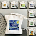 Miniatyrbillede 9 af 10: Lærredsstoftaske Shoppinghåndtaske C C C
