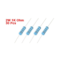 Miniatyrbillede 4 af 4: Metalfilmmodstande Aksialledning 30 STK 30 STK 30pcs