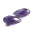 Miniatyrbilde 1 av 10: 20 stk/sett Krystallperler Teardrop fasettert Krystall 08 08 08