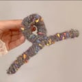 Miniatyrbilde 2 av 10: Plysj hårklo hårkjeveklemmer 7 7 7