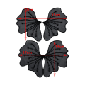 Pikkukuva 2 / 7: Flower Beads Collar pitsikoristelu kaulus irrotettava paita