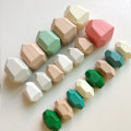 Pikkukuva 9 / 9: Rainbow-puiset kivipinoavat lohkot A-10KPL A-10KPL A-10pcs