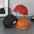 Miniatyrbillede 4 af 10: Baby Brimless Hat Hip Hop Caps ORANGE Orange
