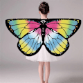 Miniatyrbilde 3 av 10: Butterfly Cape Butterfly Wings sjal 04 04 04