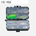 Pikkukuva 1 / 8: Kalastusuhesarja, pehmeä ja kova set 137 kpl 137 kpl 137PCS
