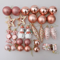 Miniatyrbillede 8 af 9: Julekuglesæt Juletræspynt GULD 29STK 29STK gold 29pcs-29pcs