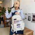 Miniatyrbild 4 av 10: San rio Kuromi Ryggsäck Girl Fashion Largecapacity Skolväskor Pink