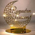 Miniatyrbillede 9 af 10: Eid Mubarak Pynt Ramadan Dekoration 1 1