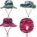 Miniatyrbillede 9 af 9: Fiskehat Sommer Strand Solhatte KHAKI Khaki