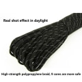 Miniatyrbilde 6 av 10: Reflekterende 550 Paracord Rope Fallskjermsnor Snøre GRÅ grey