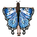 Miniatyrbild 7 av 7: Butterfly Cape Butterfly Wings Sjal 04 04 04