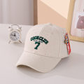 Miniatyrbillede 6 af 10: Børn Baseball Hat Minimalistisk Broderet Hat SORT Black