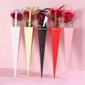 Pikkukuva 4 / 10: 10 kpl Kirkas ikkuna Bouquet Box Bouquet-käärepaperi HARMAA Grey