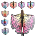 Miniatyrbillede 6 af 10: Butterfly Cape Butterfly Wings sjal 09 09 09