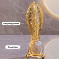 Miniatyrbilde 10 av 10: Blad Krystallkule Ornamenter Krystallkule Craft 4 4 4