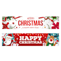 Miniatyrbillede 6 af 7: Jul Udendørs Banner Bagtæppe Bannere GLÆDELIG JUL GLAD Happy Christmas