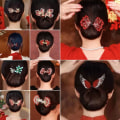 Miniatyrbilde 10 av 10: Rhinestone Flower Hair Clip Hair Bun Maker 1 1 1