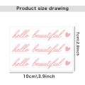 Pikkukuva 1 / 10: 3kpl/ set Rearview Mirror Decal Autopeilitarrat HELLO hello beautiful