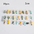 Miniatyrbillede 2 af 10: 10/25 stk. Byggearbejder Modelbygning Mennesker Figurer 2 2 2
