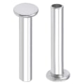 Miniatyrbilde 3 av 8: 100 stk aluminium flatt truss hode halvt rørformede nagler M2.5 X M2.5 x 8mm