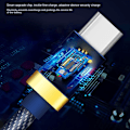 Miniatyrbild 9 av 9: Typ-C datakabel Android datakabel SVART 2MTYPE-C TYPE-C BLACK 2MType-c-Type-c